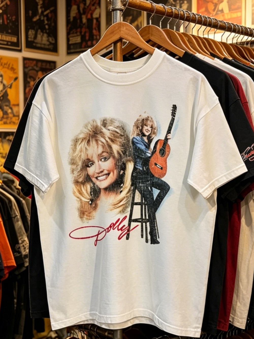 1994 Dolly Parton Dollywood Washed T-Shirt White